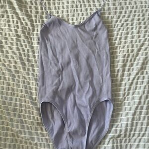 Lavender Ribbed Bodysuit
